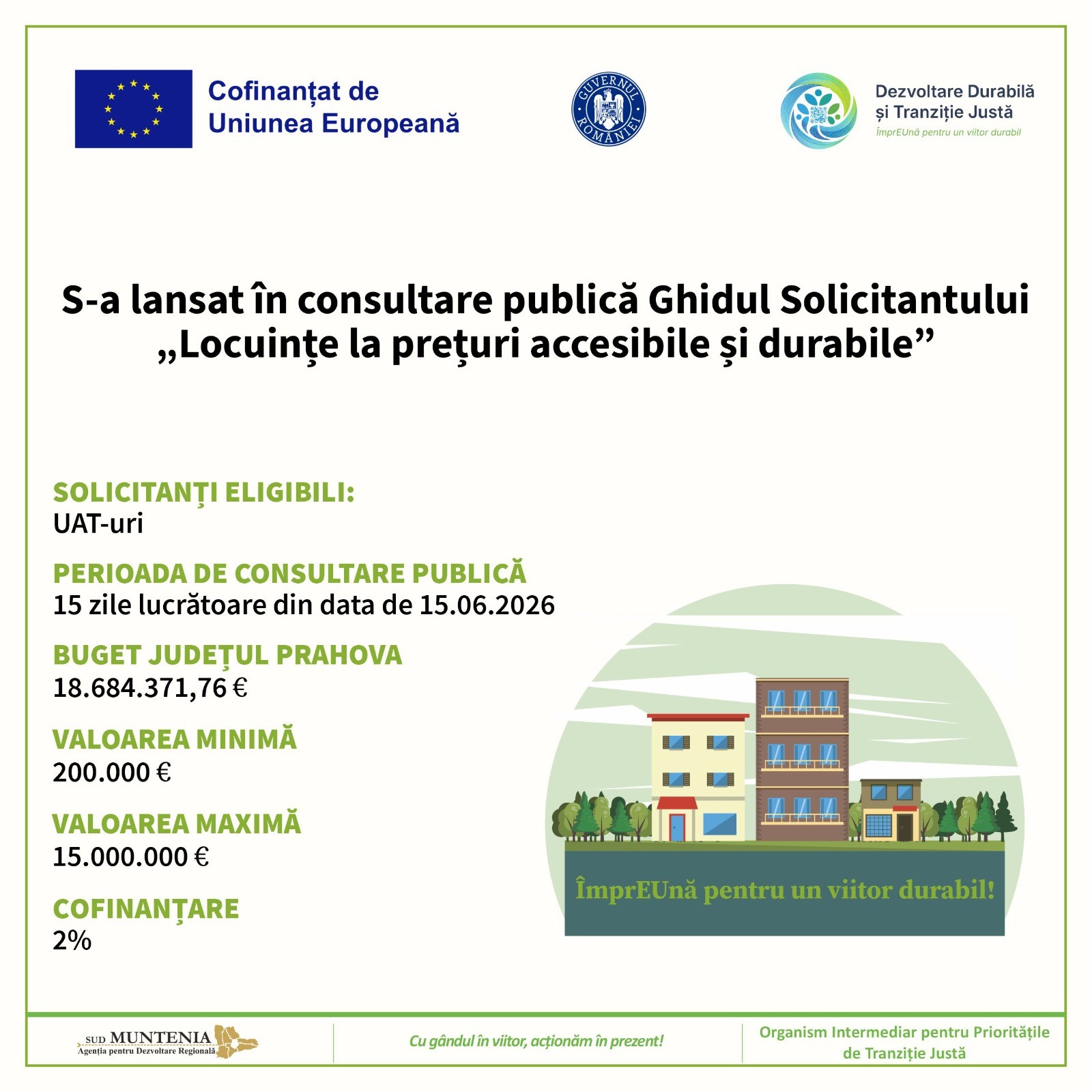 Consultare publică pentru ghidul de finanțare a renovării energetice a blocurilor din Prahova